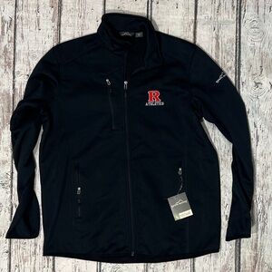 Rutgers Scarlett Knights Black Zip Up New Pullover Jumper Jacket